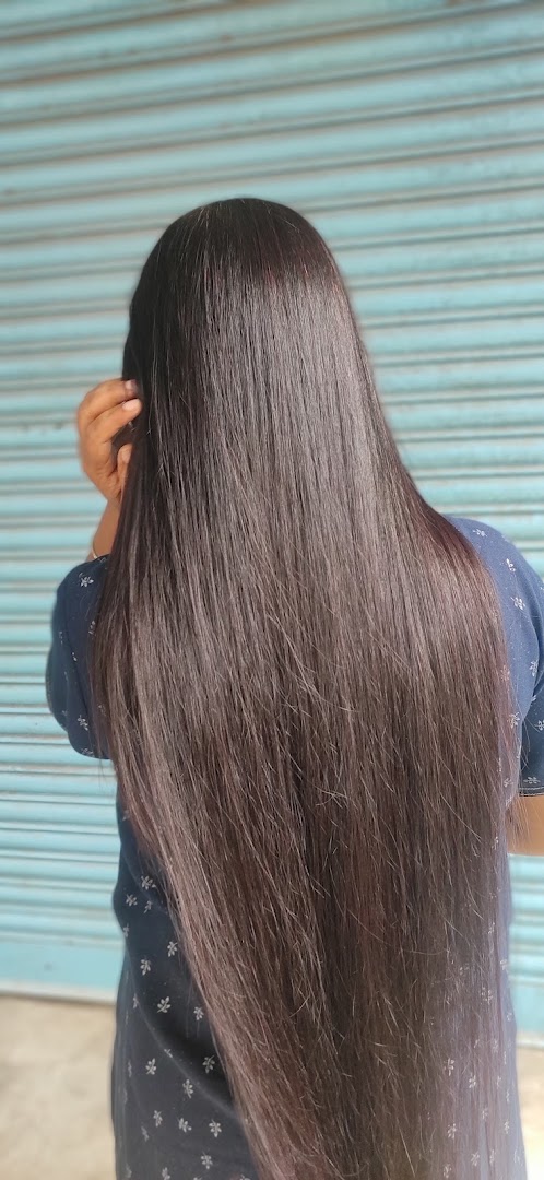Silky straight smoothing result, side view