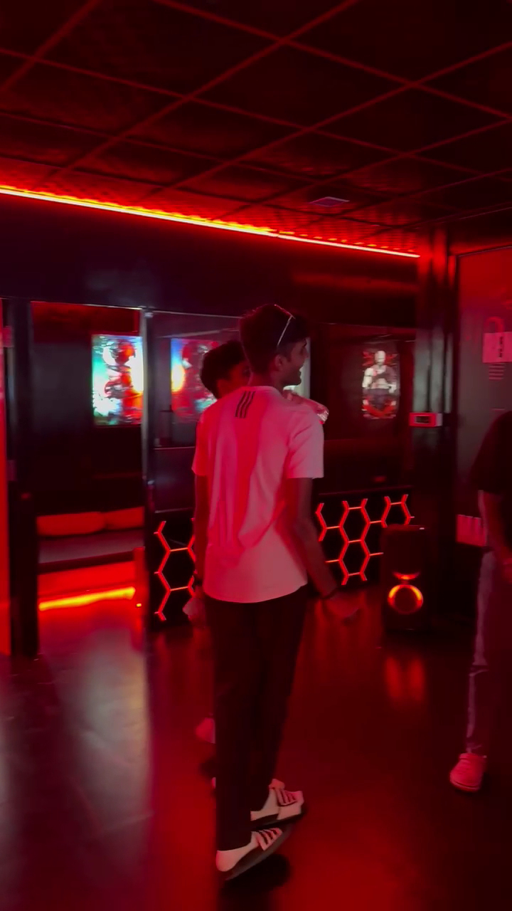 Players mid-match at hex-lit battlestations